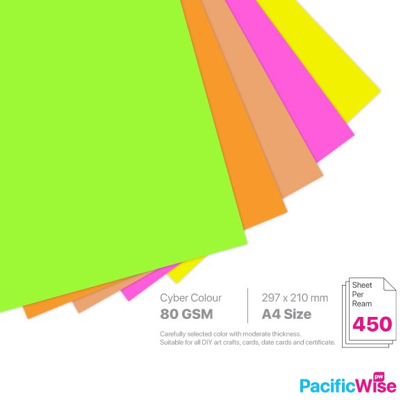 A4 Paper 80gsm Color, Colored Paper 80gsm, Color Printer Cards
