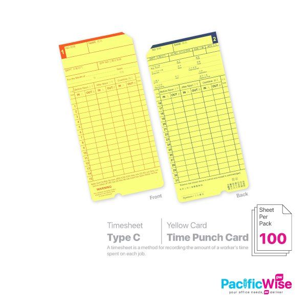 Time Punch Card | Buy Office Automation - Time Clock Machine / Punch